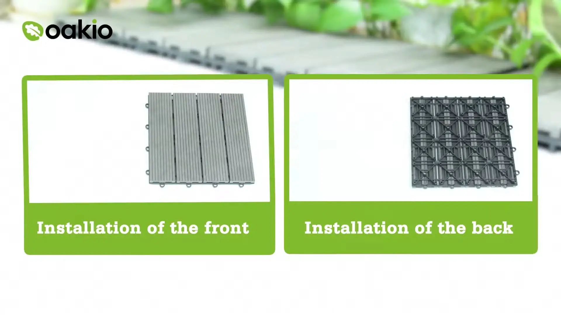 interlock design of composite deck tiles