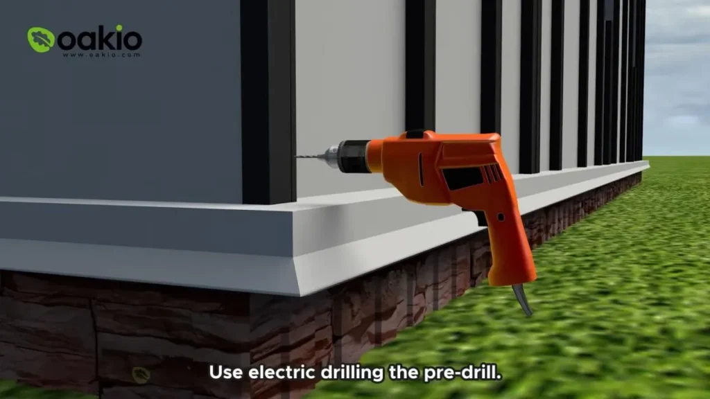 use electric drilling the pre drill