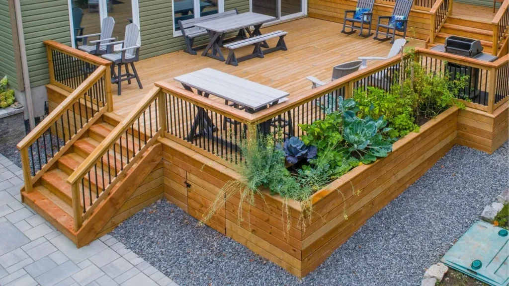 outdoor deck structure