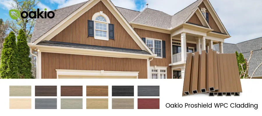 oakio proshield wpc cladding color options