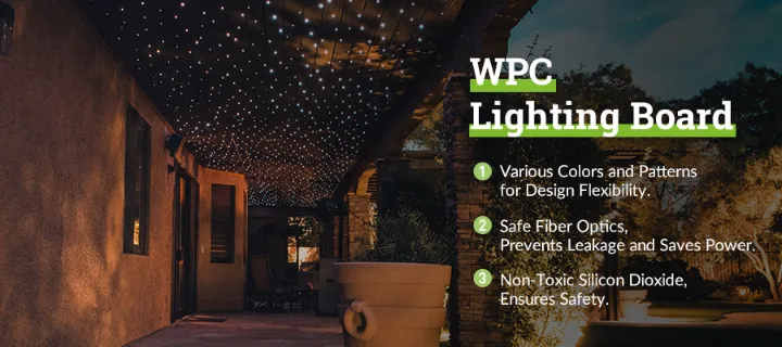 oakio wpc lighting board  benefits highlight