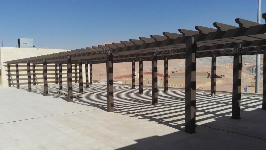 oakio wpc pergola in real life