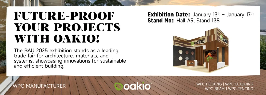 wpc manufacturer oakio will attend BAU 2025